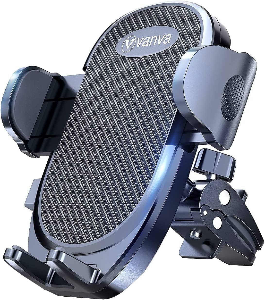 vanva [ Military-Grade Protection Universal Air Vent Car Mount, [ Big Phones & Thick Case Friendly ] Cell Phone Holder for Car Hands Free Clamp Cradle Vehicle Compatible with All Apple iPhone